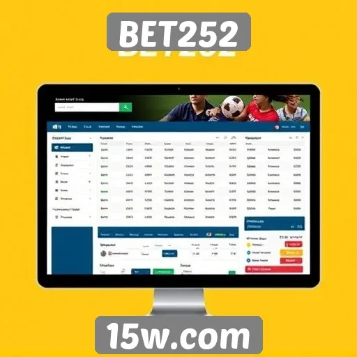 Análise da interface do usuário do site BET252